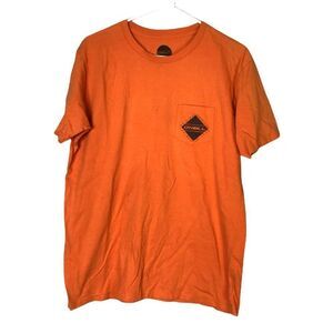 O´Neill Graphic Pocket Tee Men's M 100% Cotton Solid Orange T-Shirt Surf Skate